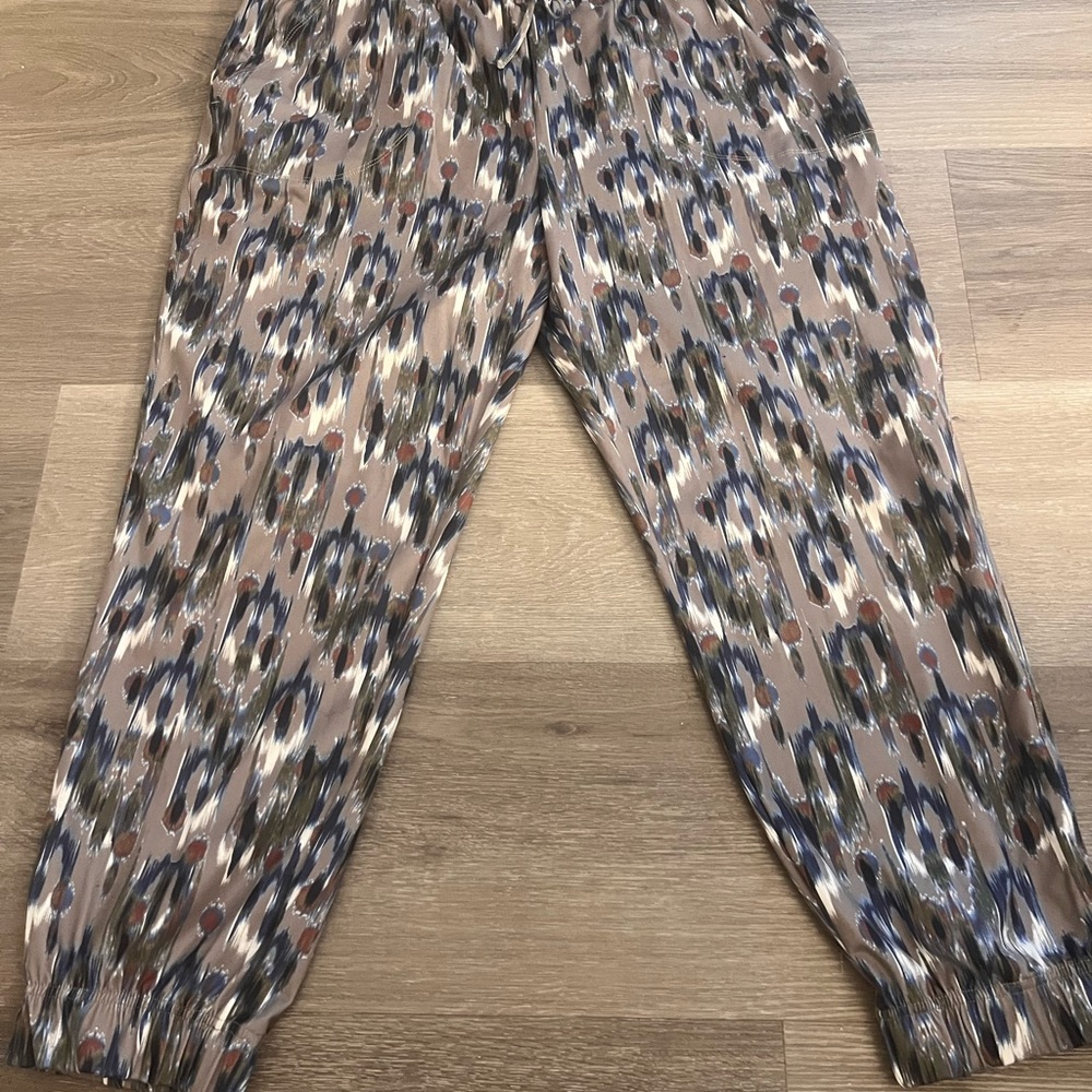 Zac & Rachel Brown and Blue Sweatpants with Tapered Legs
